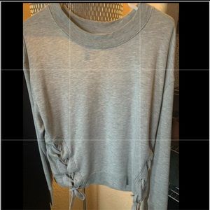 grey crew neck pullover
